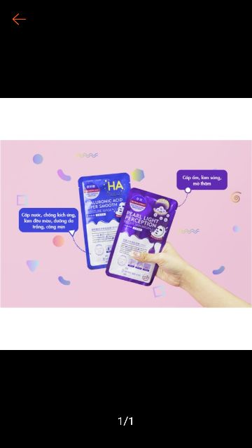 (Có sẵn )1 Hộp mặt nạ HA 20 miếng xanh và tím | BigBuy360 - bigbuy360.vn