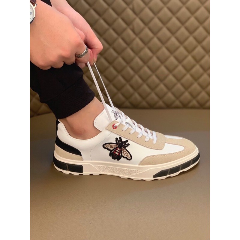 Giày thể thao/sneaker nam Gucci GG da thật cao cấp mẫu mới phong cách