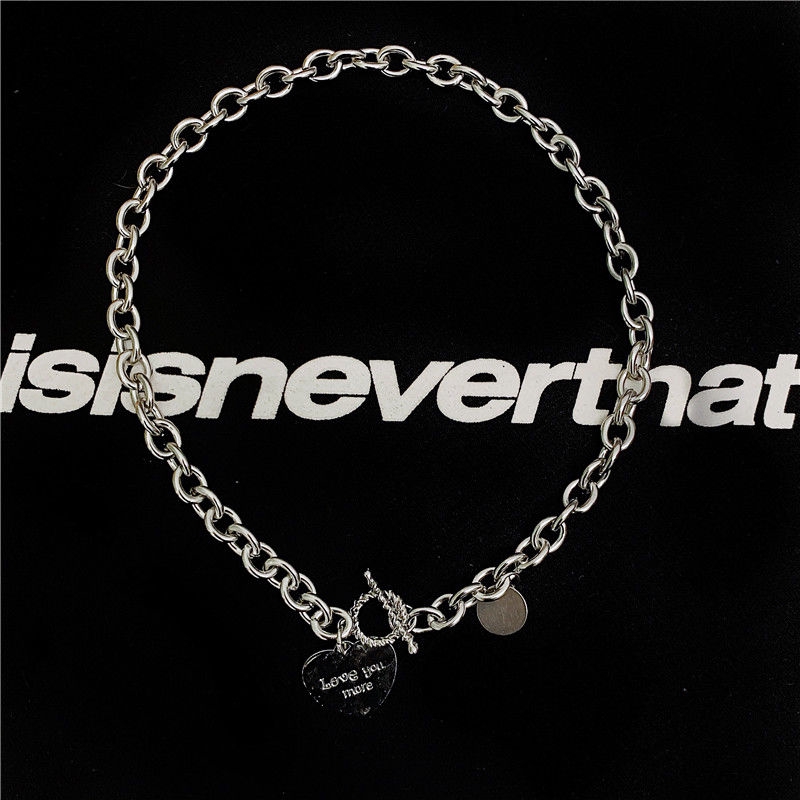 Dây Chuyền Có Khóa Hình Trái Tim Phong Cách Punk Thời Trang Dành Cho Nam Và Nữ 22222