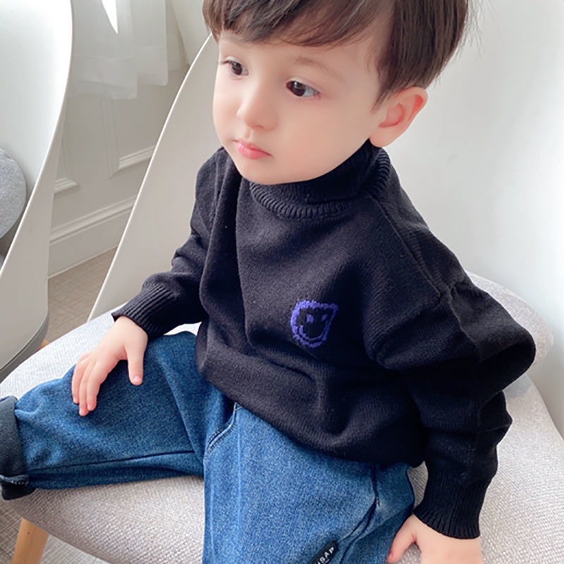 Áo len cao cổ  giữ ấmcjo bé trai bé gái hàng quảng châu