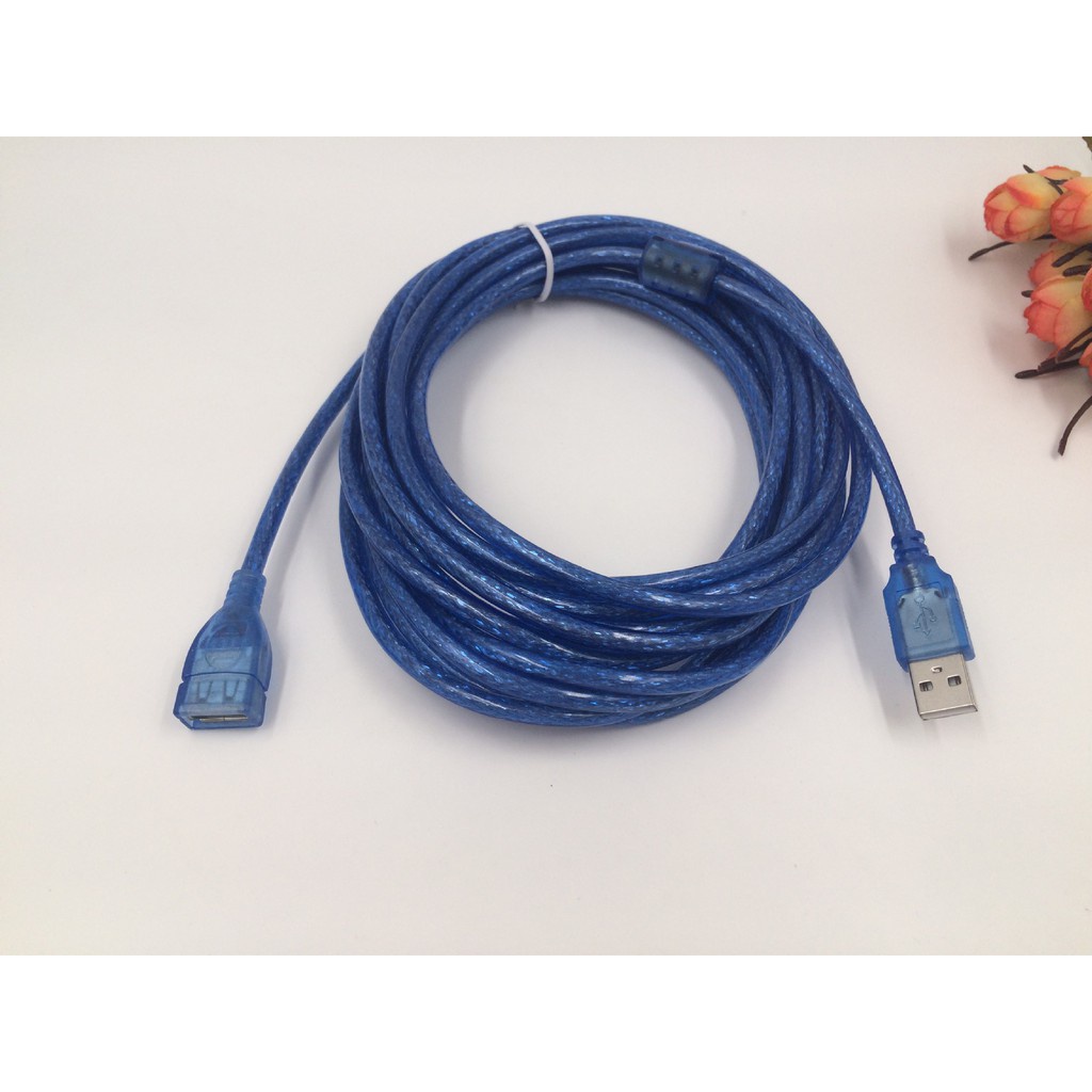 Dây usb nối dài 3m xanh hoặc xám chống nhiễu