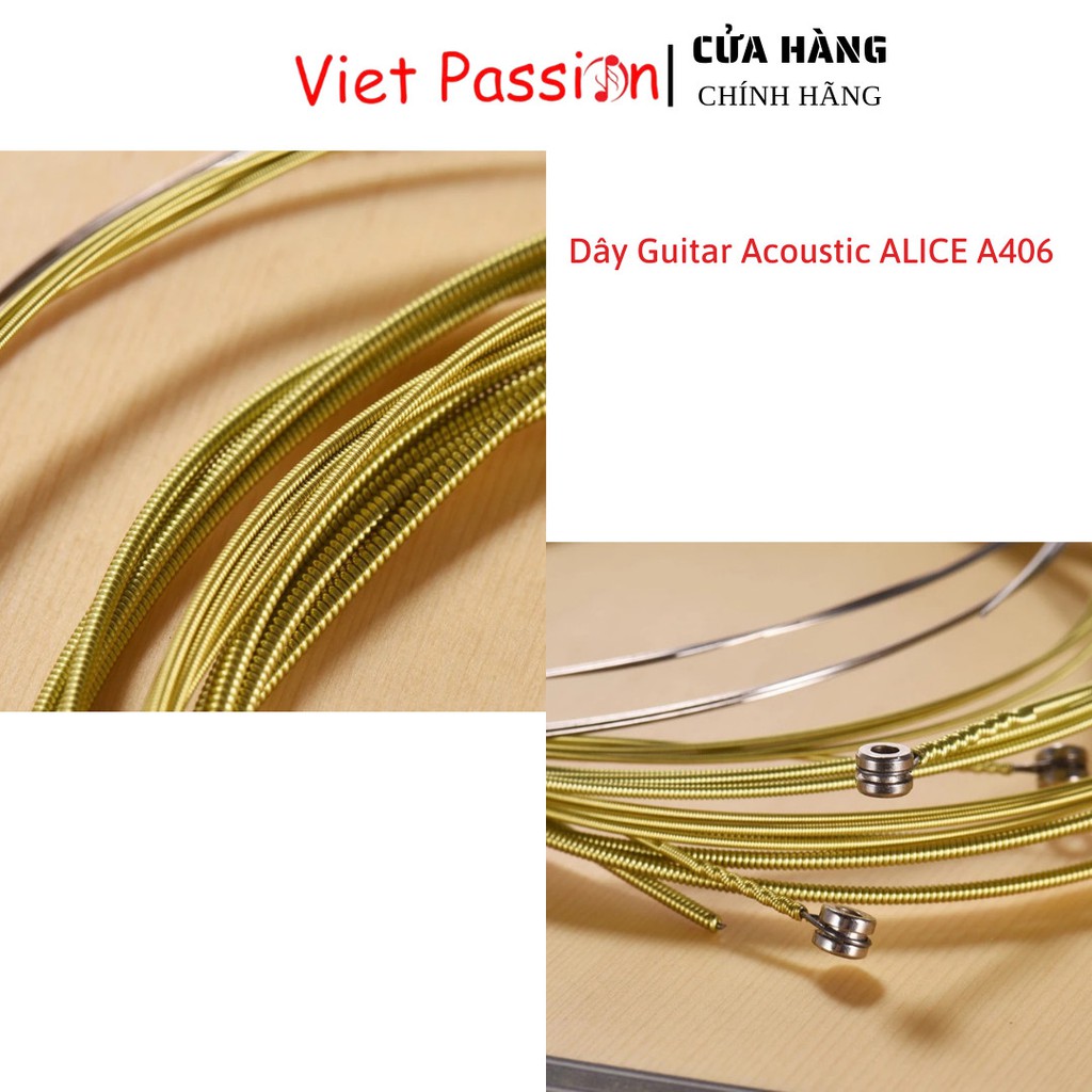Dây đàn guitar acoustic Alice A406 chính hãng VietPassion