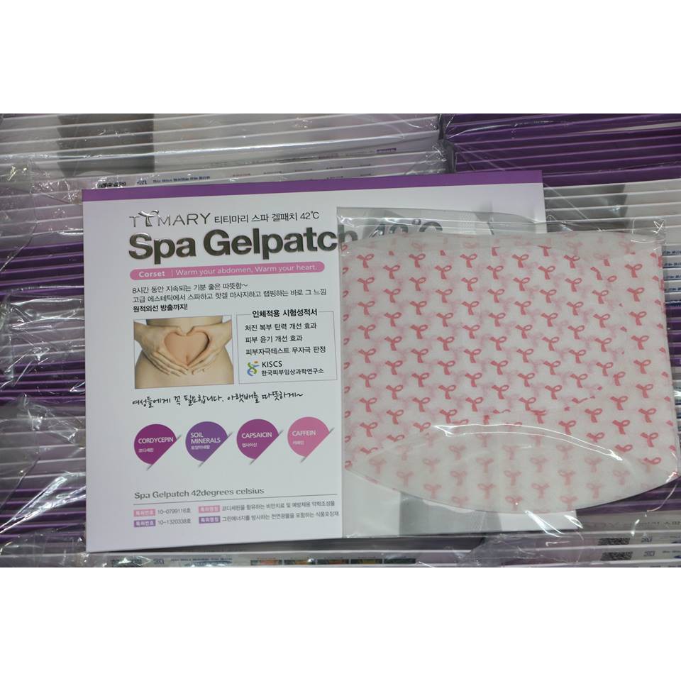 Miếng Dán Giảm Mỡ Bụng 42℃ Spa Gelpatch Hàn Quốc