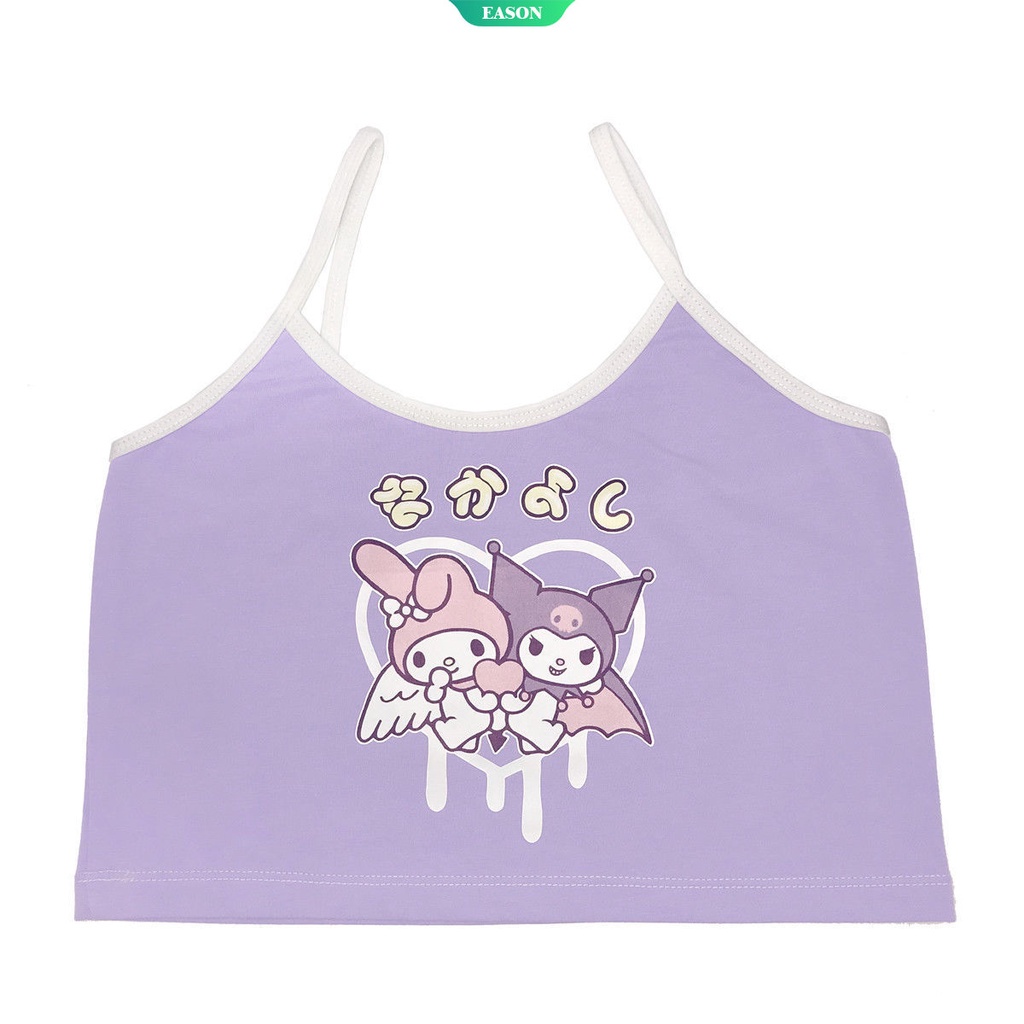 Dễ Thương Áo Lót Hai Dây In Hình Hello Kitty Phong Cách Nhật Bản Cho Nữ