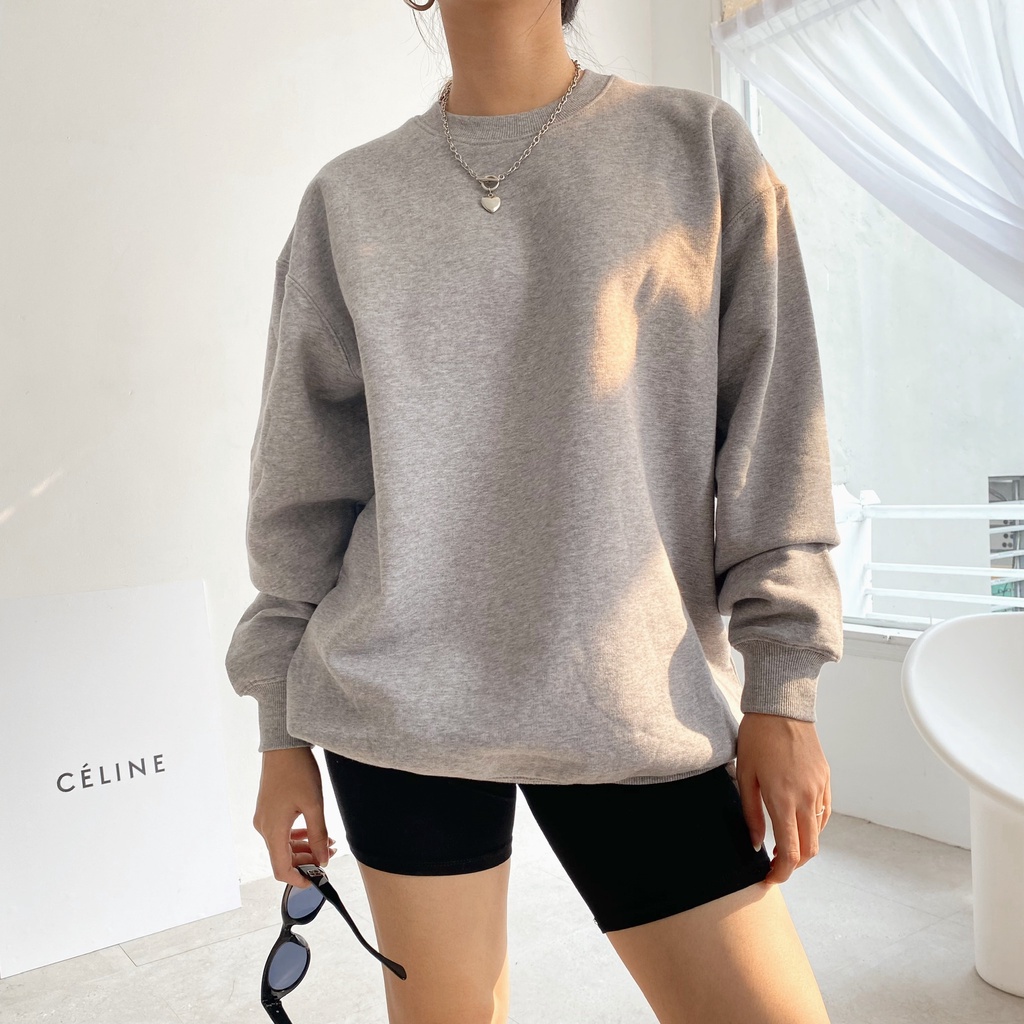 Áo nỉ oversize xuất dư Wilfred Sweatshirt unisex nỉ bông form suôn vnxk Mia Ritta A3001 | BigBuy360 - bigbuy360.vn