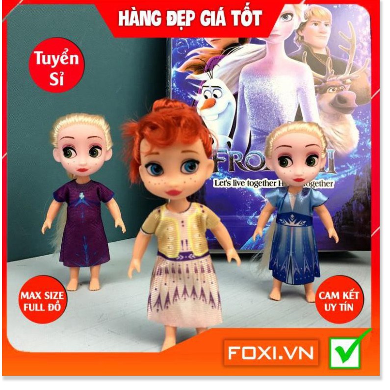 Búp bê Barbie Anna và Elsa Foxi-Đồ chơi công chúa nhân vật hoạt hình đẹp-vui nhộn-dễ thương-sáng tạo