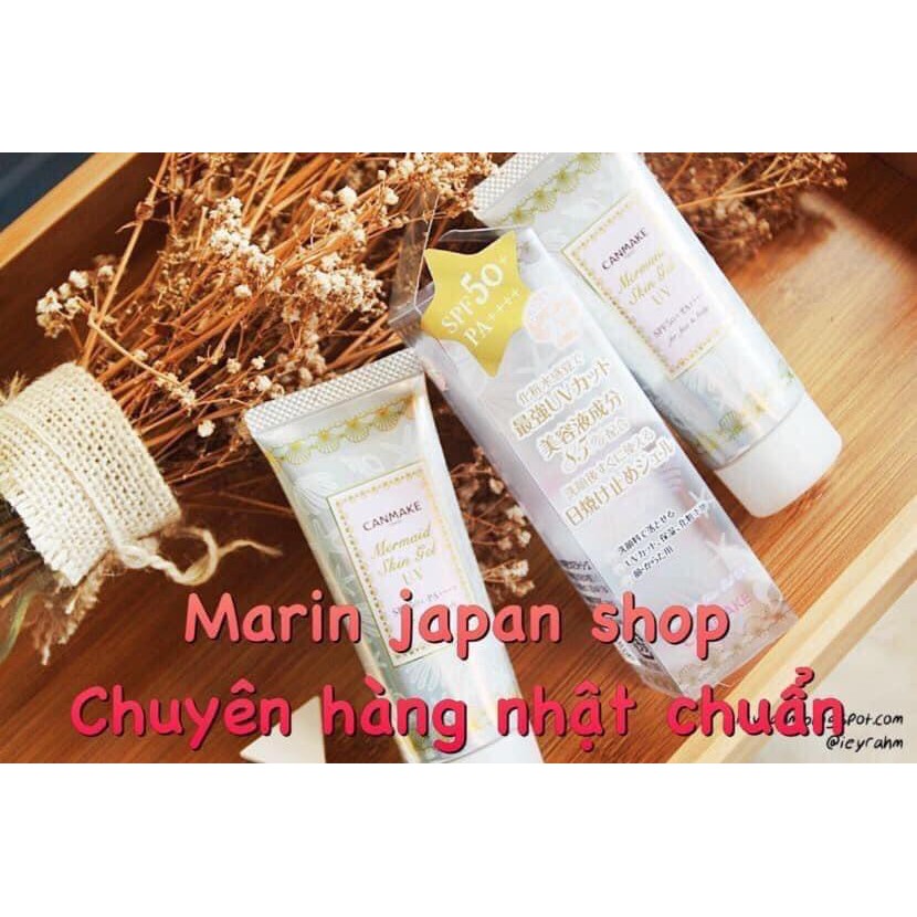 (SALE 350k-&gt; 235k)KEM LÓT CHỐNG NẮNG-MERMAID SKIN GEL UV CANMAKE NHẬT BẢN