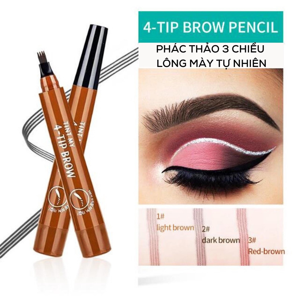 Bút Kẻ Lông Mày Dạng Sợi Chống Thấm Nước Trang Điểm Tự Nhiên Độc Đáo Chì kẻ mày nội địa trung Suake S1KM 85