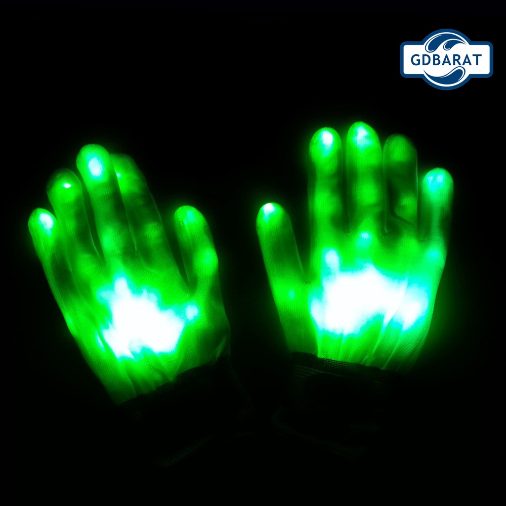1 Đôi Găng Tay Đèn LED Neon Hóa Trang Halloween
