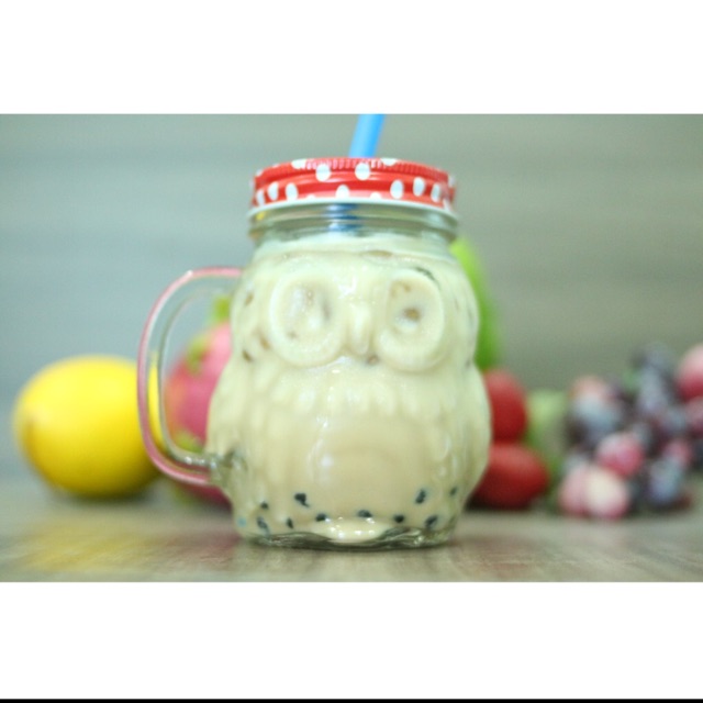 Ly quai thủy tinh trà sữa