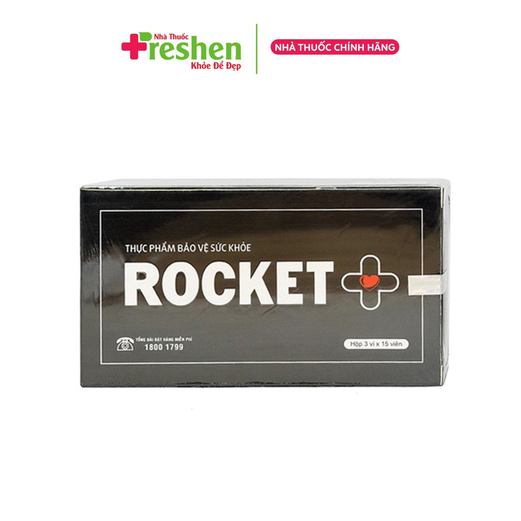 (Hàng Chuẩn-Che tên hàng) Rocket + PLus Tăng sinh lý nam Sao Thái Dương 45 viên uống