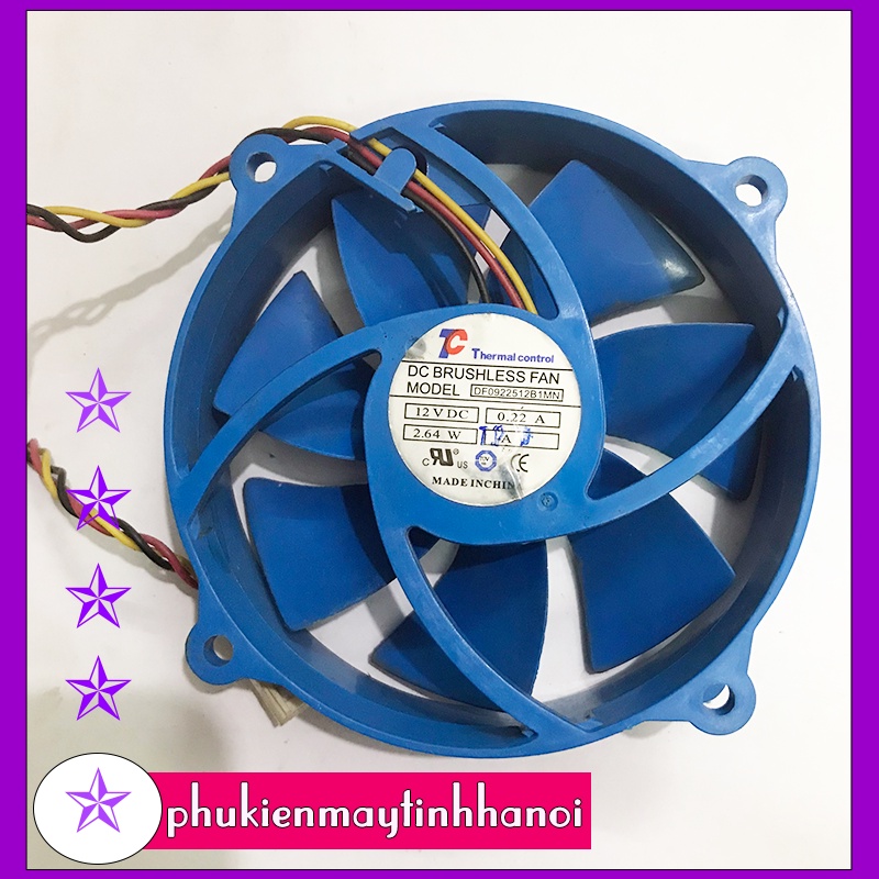 Quạt tản tròn 12v Đường kính ~9cm DF0922512B1MN-2.5cm-0.22A-1