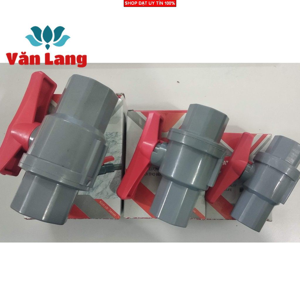 Van nhựa khoá ống nước PVC ren 21, 27, 34 chống rỉ sét phù hợp với tất cả các loại ống PVC