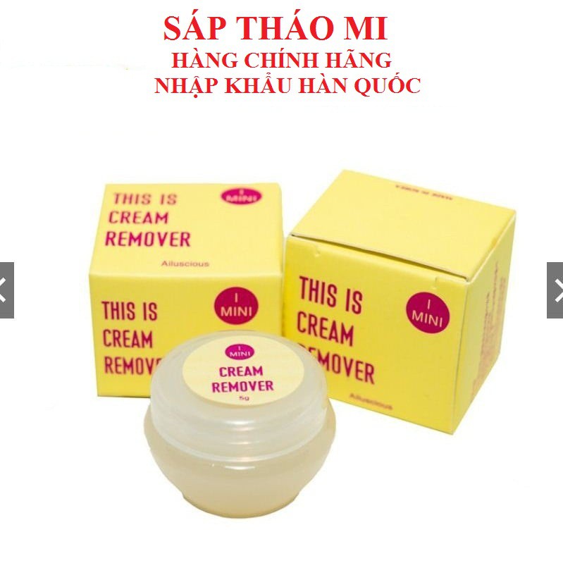 Sáp Tháo Mi Hàn Quốc Không Cay, Tháo Siêu Nhanh