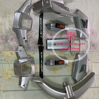 Dàn áo xe dream ll (TEM NỔI ) -vỏ nhựa xe dream 2-nhựa TRẮNG mủ ABS loại 1 (MÀU BẠC )