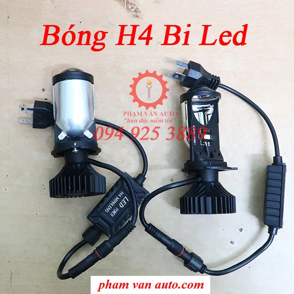 Bóng Đèn Pha Bi LED H4 AES Nhiệt màu 5500kevil