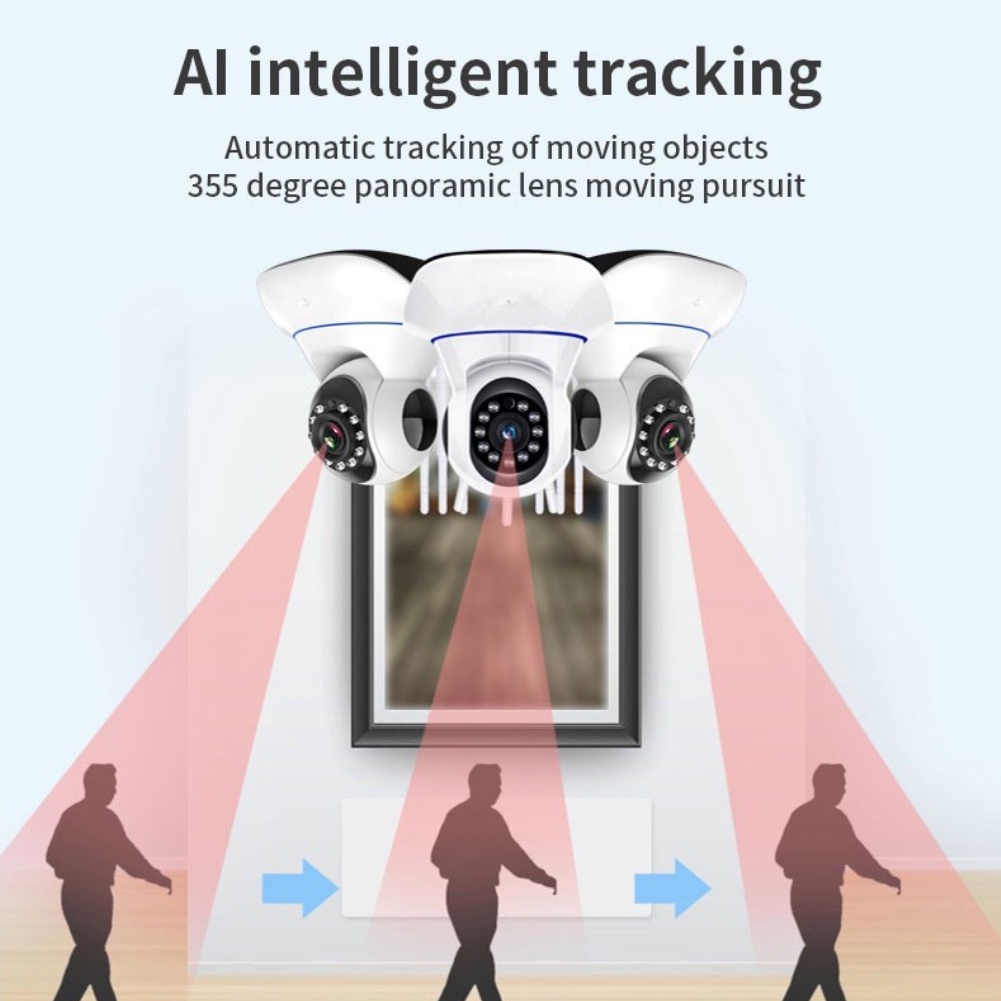 Camera an ninh wifi 5G không dây tầm nhìn ban đêm tự động theo dõi vật thể điều khiển từ xa 360 độ BABY MONITOR