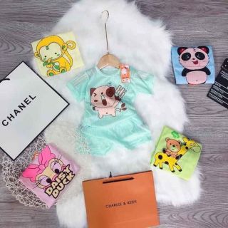 5 bộ cotton tre mỏng mát cho bé