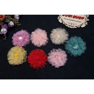 HOA VOAN LƯỚI TRANG TRÍ 8cm