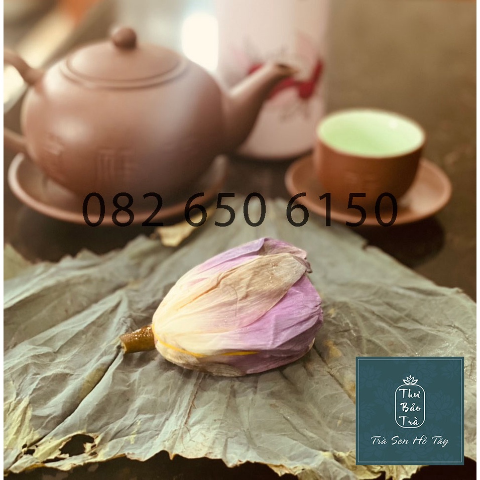 Trà Sen Hồ Tây Chè ướp nguyên bông sen ngon thượng hạng Thư Bảo Trà