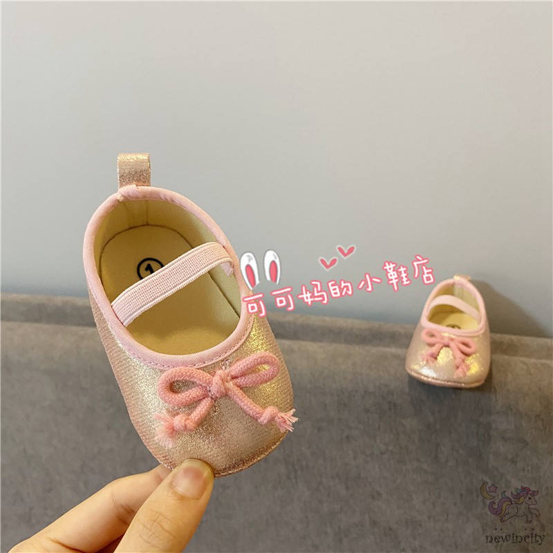 Giày Búp Bê Đính Nơ Dễ Thương Đáng Yêu Cho Bé