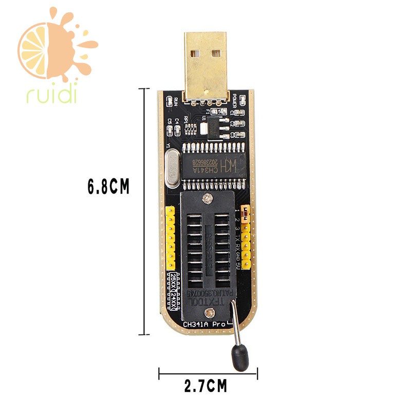 Usb Lập Trình Ch341A 24 25 Series Eeprom Flash Bios Soic8