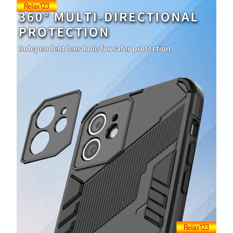 Ốp điện thoại TPU chống rơi có giá đỡ bảo vệ 360 độ cho iPhone 8 7 6S 6 Plus SE2