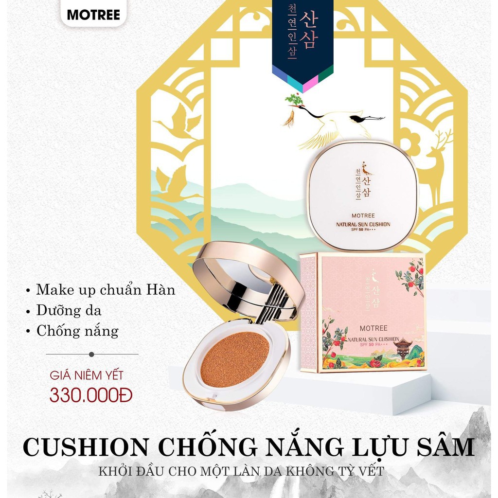 Phấn Phủ Cushion Chống Nắng Lựu Sâm Motree
