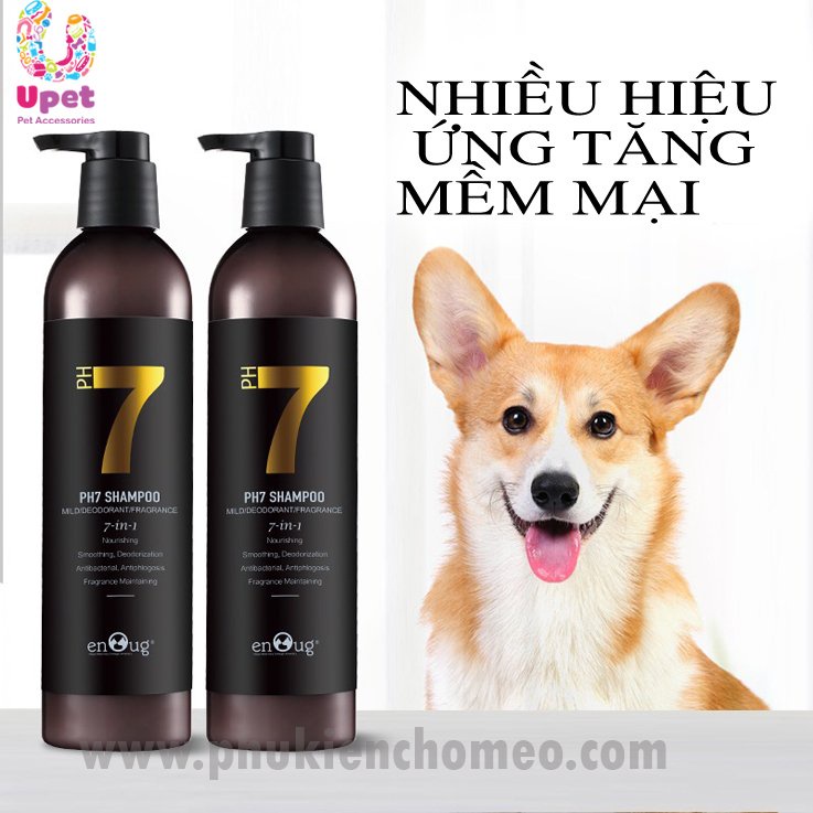 PVN304 - Sữa tắm PH7 (Enoug) đa công dụng cao cấp 460ml dành cho chó mèo - Dầu tắm cho thú cưng giúp lông mềm mượt