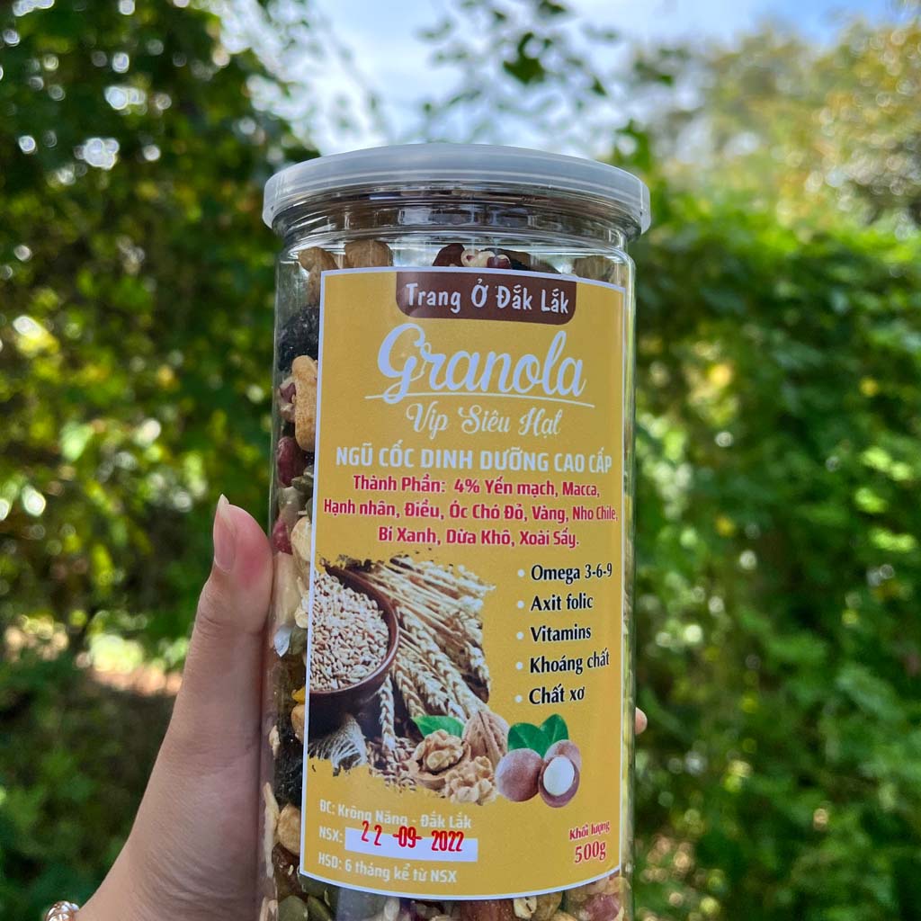 Granola siêu hạt Trang Ở Đắk Lắk hộp 500g