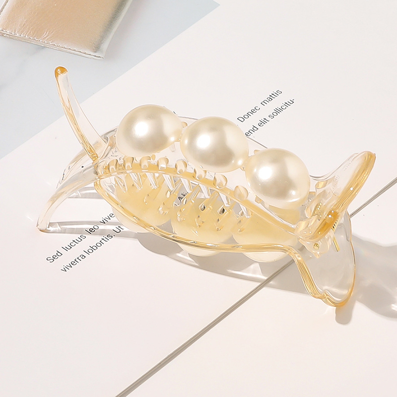 Kẹp tóc càng cua đính ngọc trai màu cầu vồng nhiều kiểu dáng cho nữ