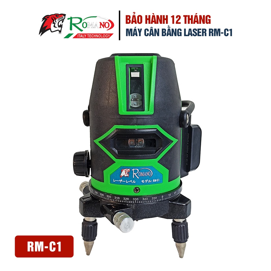 [Mã BMBAU300 giảm 7% đơn 499K] Máy cân bằng Laser 5 tia xanh ROMANO RM-C1, Cân mực tự động