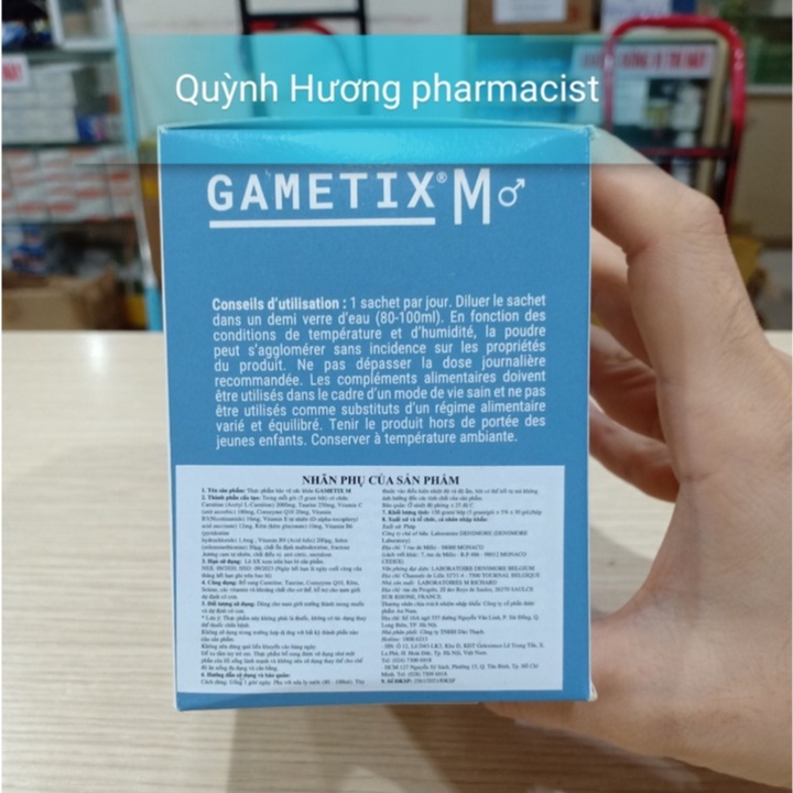( Chính hãng ) GAMETIX M hộp 30 gói hỗ trợ sức khỏe nam giới