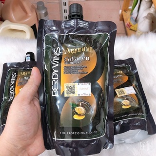 DẦU HẤP Ủ TÓC PHỤC HỒI SIÊU MƯỢT BERDYWINS ARGAN OIL COLLAGEN COMPLEX 500ML