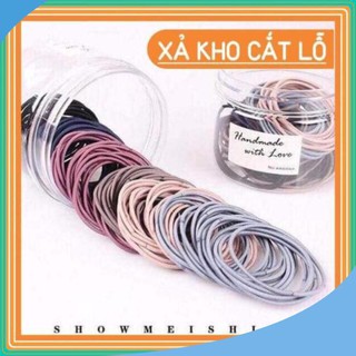[XẢ KHO] Thun cột tóc nhiều màu - loại tốt set 3 dây