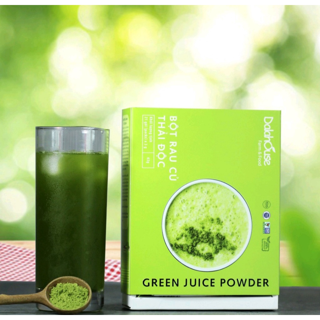 Combo bột rau củ detox thải độc Dalahouse  Gồm 7 loại rau giảm cân, đẹp da, chống lão hóa
