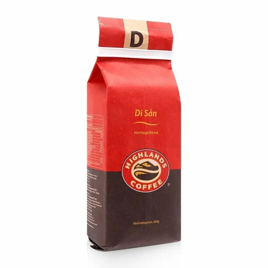 Cà phê rang xay Di Sản Highlands Coffee gói 200g