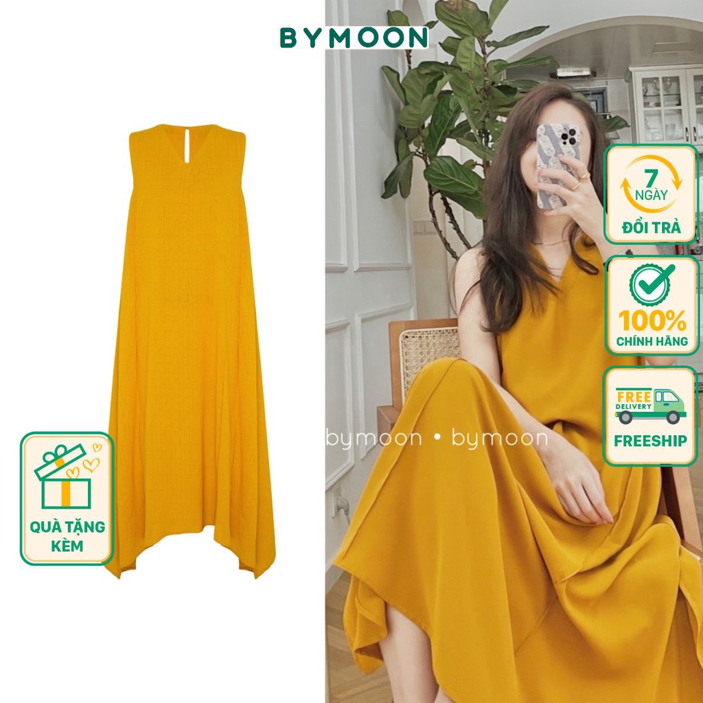 Đầm maxi đũi tà chéo cổ tim freesize VS001- váy maxi thiết kế cao cấp, thời trang nữ BYMOON