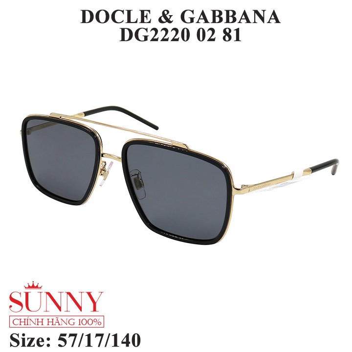 DG2220  - Kính mát Docle &amp; Gabbana chính hãng, bảo hành toàn quốc, sp có kèm tem thẻ chống hàng giả do bộ công an cấp