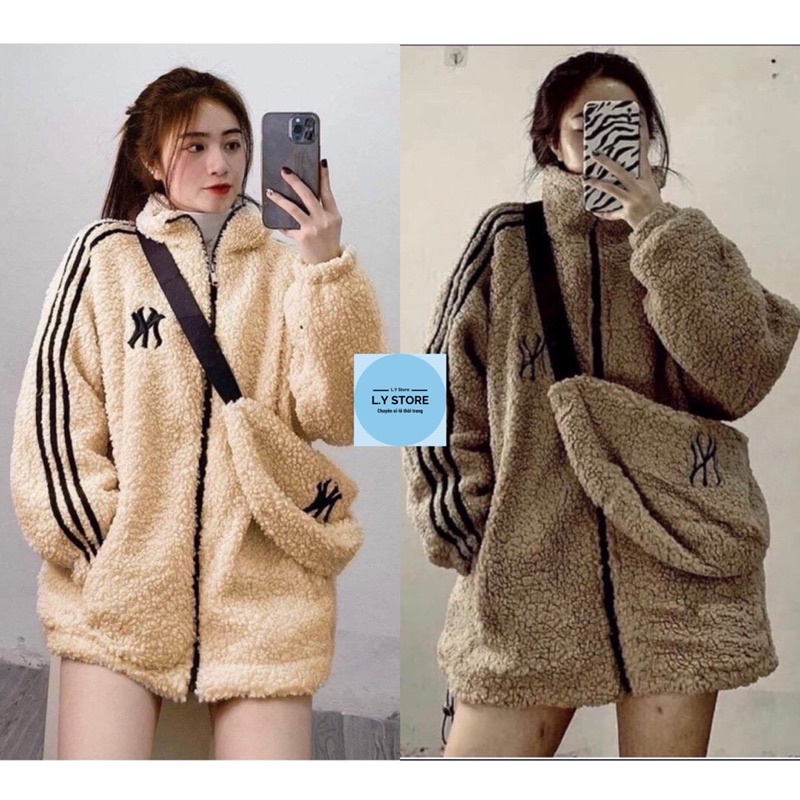 🌸 Jacket thể thao 3 sọc, hoodie zip form rộng tay bồng cá tính Ulzzang 🌸