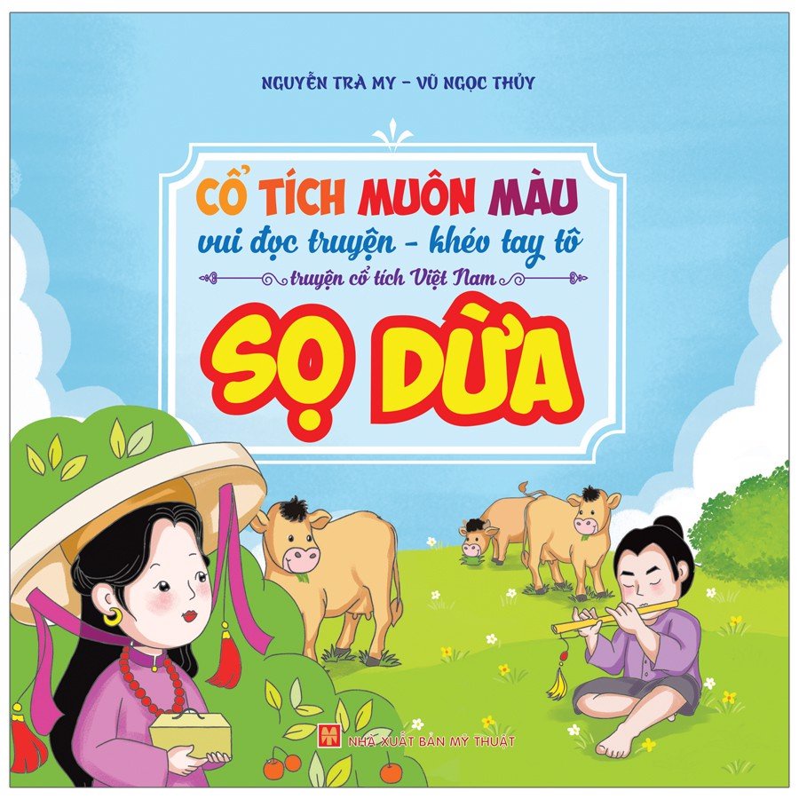 Sách: Cổ tích muôn màu - Vui đọc truyện, khéo tay tô - Bộ 8 cuốn Truyện cổ tích kèm tô màu - ML-TNHI-GD-120k