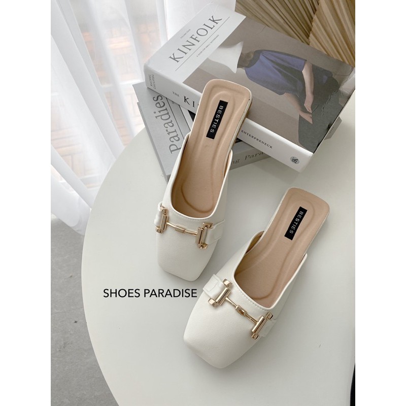 Giày sục nữ mũi vuông đẹp dép sục giày nữ hàn quốc SHOES PARADISE L144