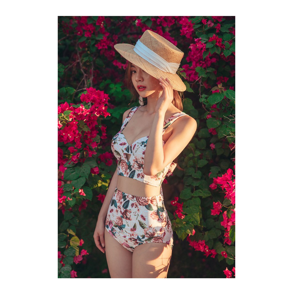 [ ẢNH THẬT ] Bikini vintange nữ hai mảnh hoa hồng che khuyết điểm, đồ bơi nữ hai mảnh sexy | BigBuy360 - bigbuy360.vn