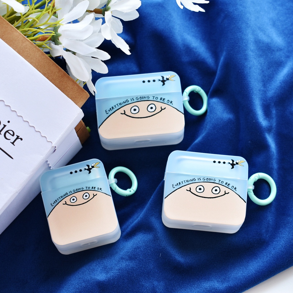 Vỏ Bảo Vệ Hộp Sạc Tai Nghe AirPods 1 2 Pro 3 2021 gen3 Hình Vuông Chất Liệu Silicon Tpu Mềm