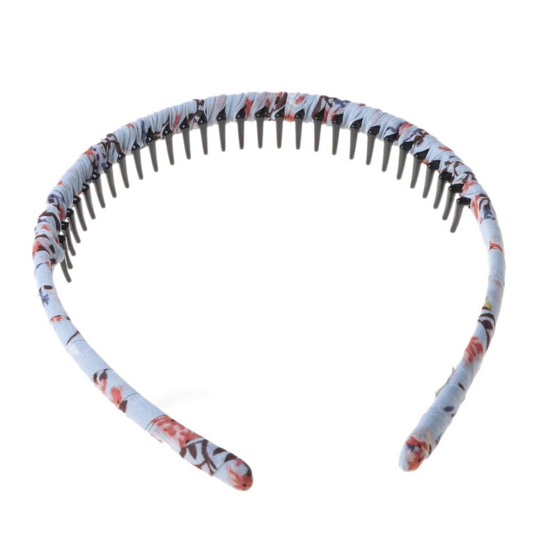Băng Đô Cài Tóc Bản Rộng Họa Tiết Hoa Màu Trơn DIY