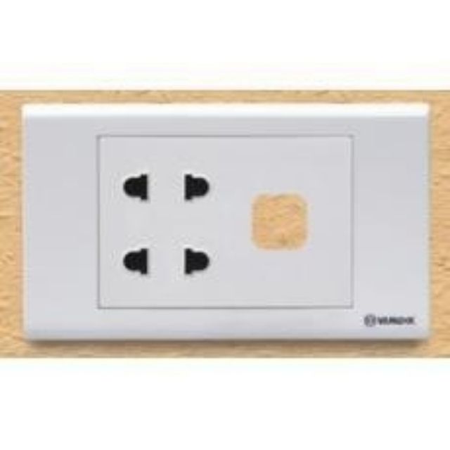 Ổ cắm điện 2 chấu, 1 lỗ Sino
