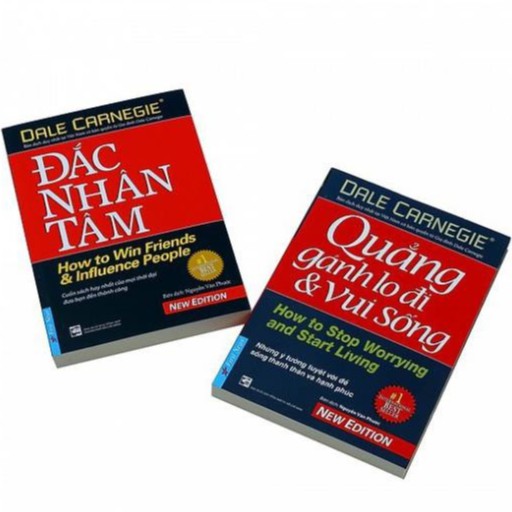 Sách - Combo 2 Cuốn Đắc Nhân Tâm + Quẳng Gánh Lo Đi &amp; Vui Sống - First News 2021