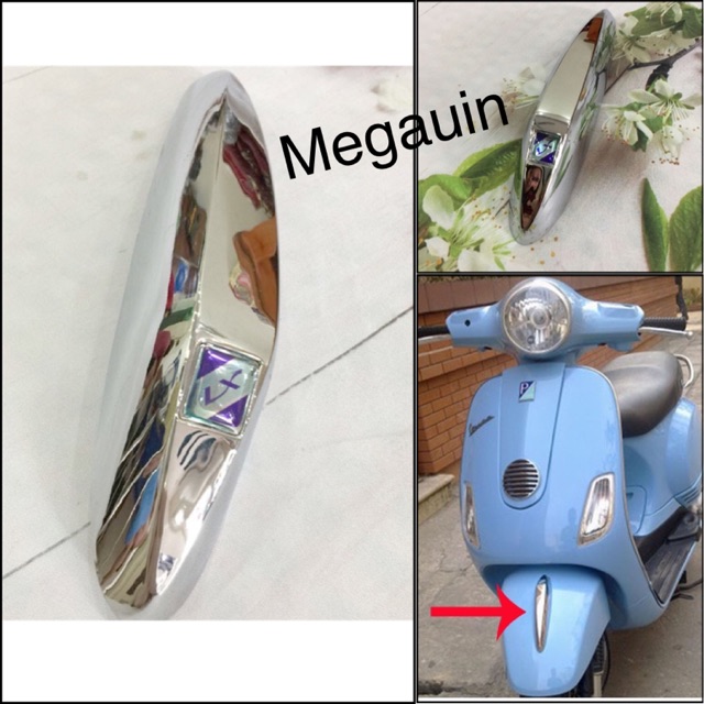 Ốp mào xe Vespa LX mạ crom