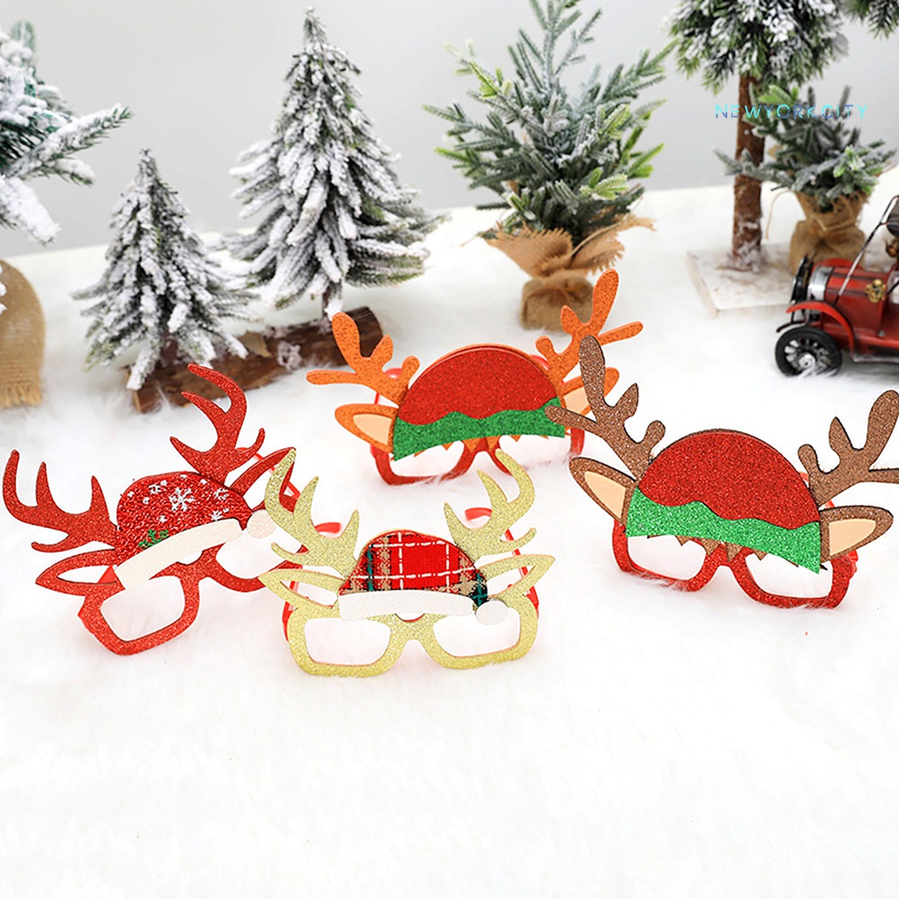 Kính Gắn Sừng Hươu Hoạt Hình Phong Cách Giáng Sinh