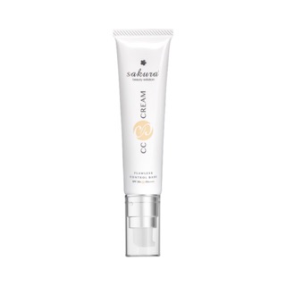 Kem dưỡng da trang điểm Sakura CC Cream Complete Whitening Day Flawless Control Base